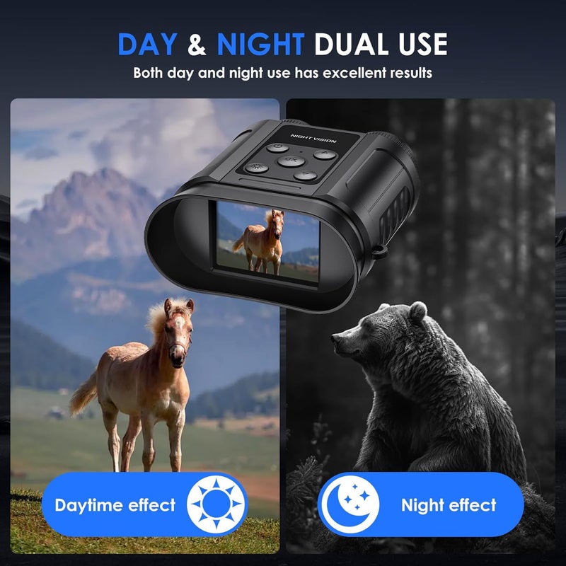 Tizycod Valentines Day Gifts for Him,Night Vision Goggles,Compact Night Vision Binoculars,32GB Card Included, Photo/Video Capture,Outdoor Tools for Education, Wildlife Watching,Gifts for Boy,Men,Father - Image 4